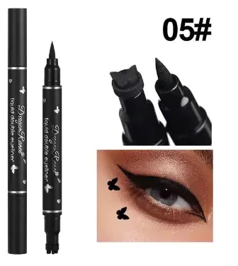 2-in-1 Butterfly Eyeliner & Stamp – Waterproof Black